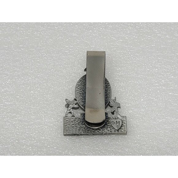 Vintage Motorist Pray Prayer Visor Clip Silver Tone - Picture 2 of 2